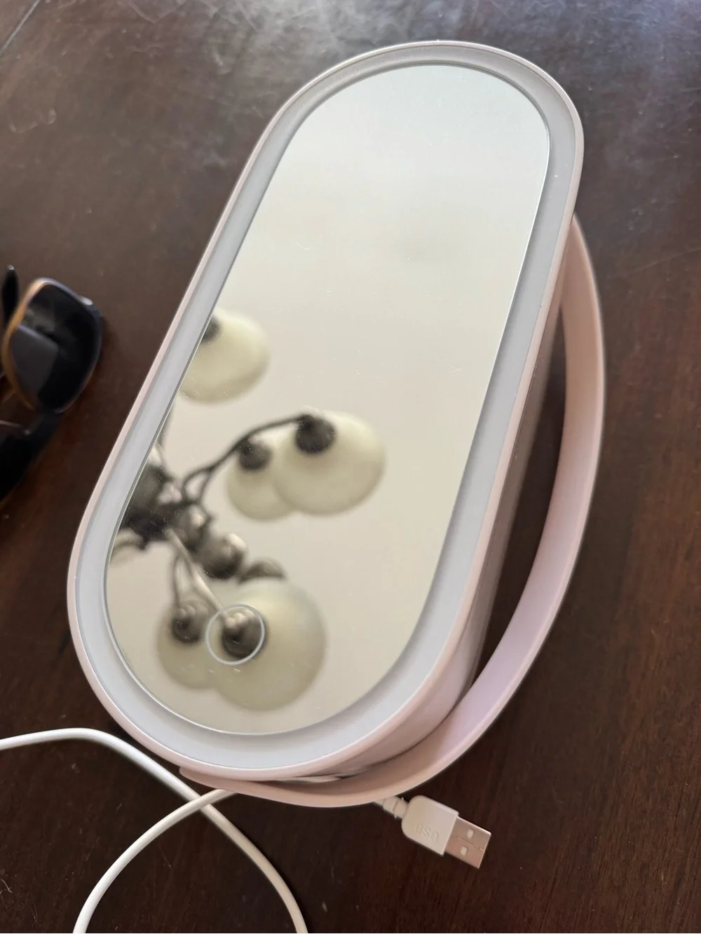 🩷MONAT Lighted Oval Vanity Mirror  with storage/travel